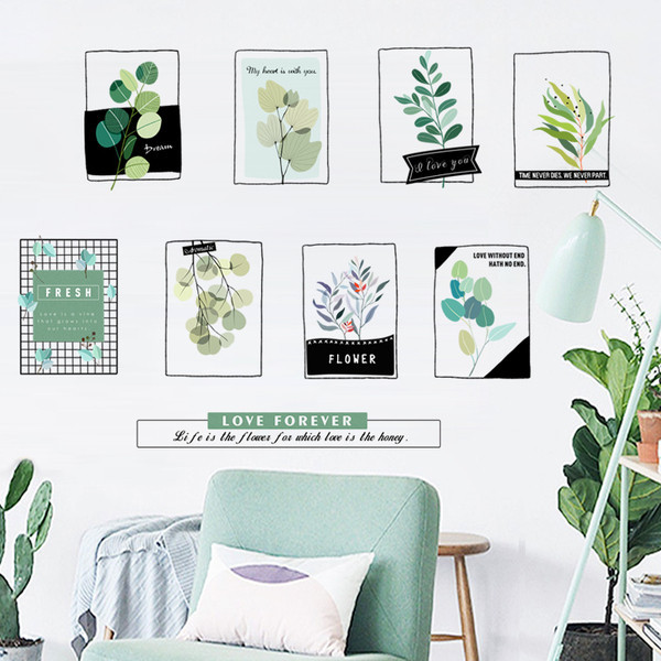 Fali öntapadó dekorációs festmények virágokkal