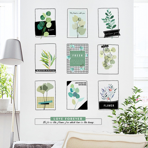 Fali öntapadó dekorációs festmények virágokkal