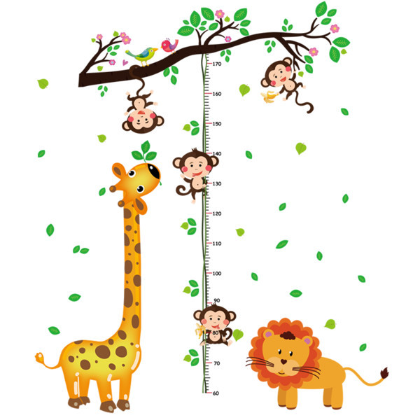 Lipdukas vaikų kambariui su įvairiais elementais