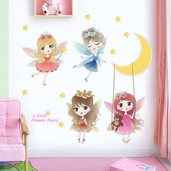 Διακόσμηση τοίχου για παιδικό δωμάτιο με νεράιδα