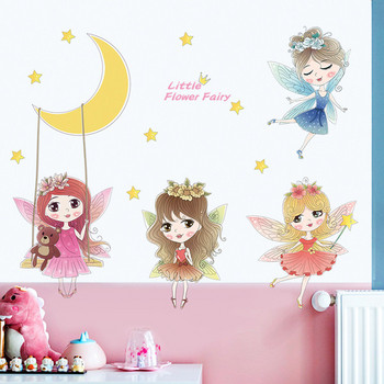 Стенна декорация за детска стая с феи