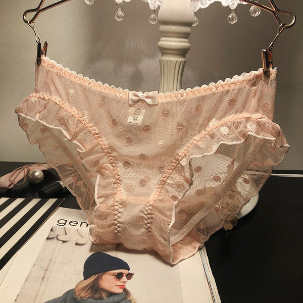 Pöttyös női bikini szalaggal és szalaggal