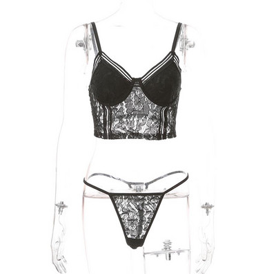 Aktuális két részből álló női csipke szett