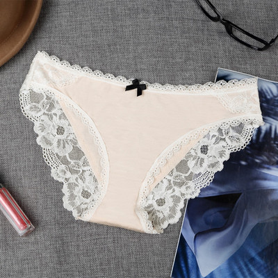 Női alkalmi bikinik pamutból és csipkéből