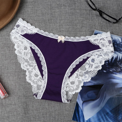 Női alkalmi bikinik pamutból és csipkéből