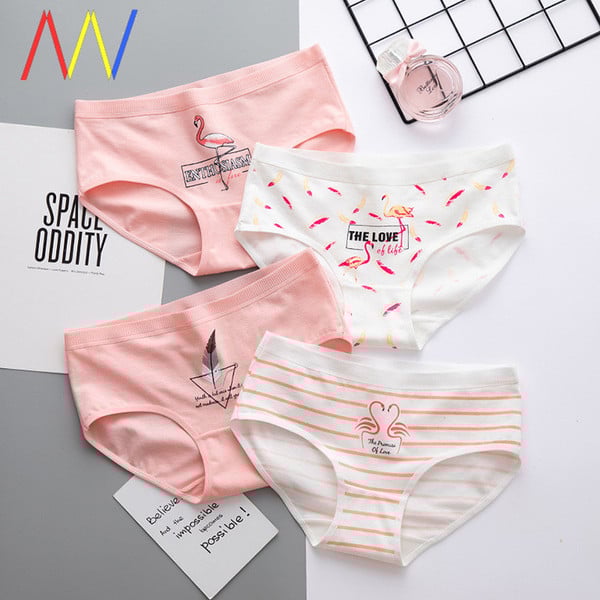 Női pamut bikini színes nyomattal