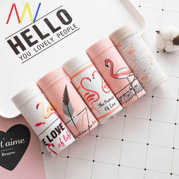 Női pamut bikini színes nyomattal