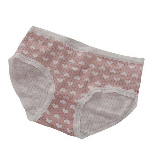 Női pamut bikini színes nyomattal - négy darabból álló szett