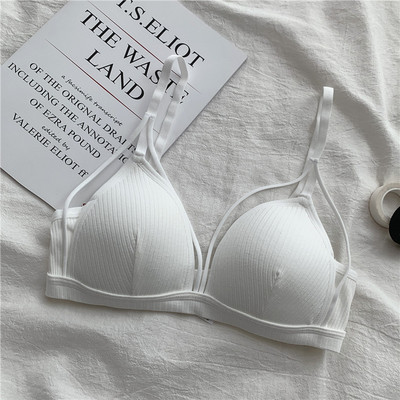 Γυναικείο βαμβακερό σουτιέν με ρυθμιζόμενους τιράντες