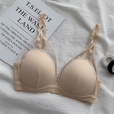 Γυναικείο βαμβακερό σουτιέν με ρυθμιζόμενους τιράντες