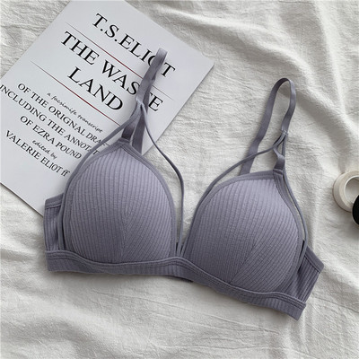 Γυναικείο βαμβακερό σουτιέν με ρυθμιζόμενους τιράντες