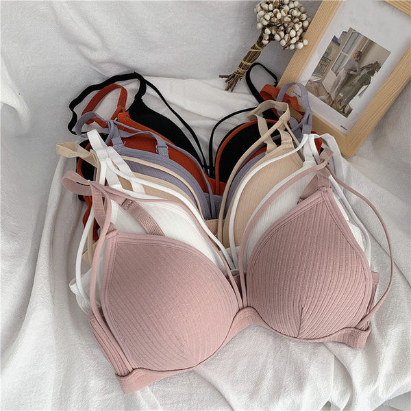 Γυναικείο βαμβακερό σουτιέν με ρυθμιζόμενους τιράντες