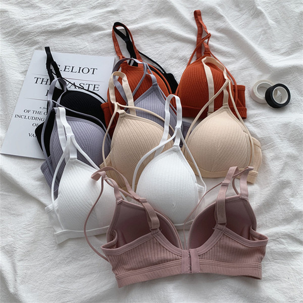 Γυναικείο βαμβακερό σουτιέν με ρυθμιζόμενους τιράντες