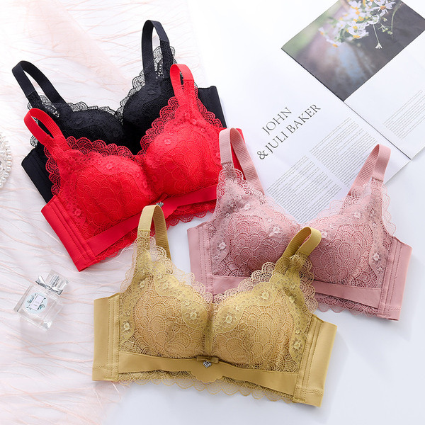 Μοντέρνο γυναικείο σουτιέν από δαντέλα με κορδέλα