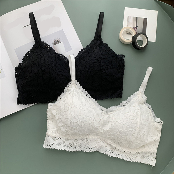 Női csipke melltartó V-nyakkal