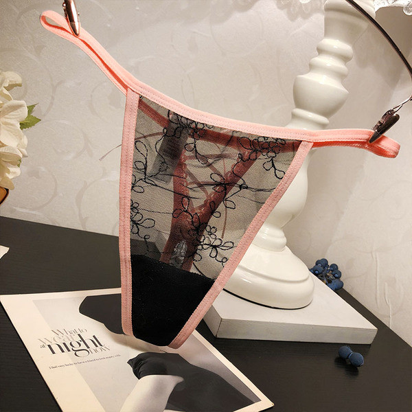 Női csipke tanga fehérnemű szalaggal