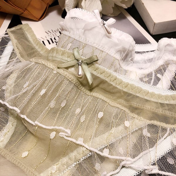 Női bikini csipke és gyöngy elemekkel