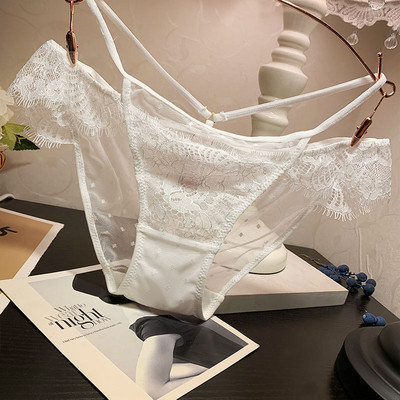 Γυναικείο μπικίνι με δαντέλα και λεπτή ελαστική