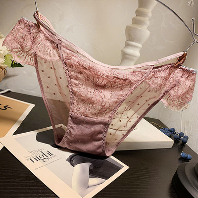 Γυναικείο μπικίνι με δαντέλα και λεπτή ελαστική