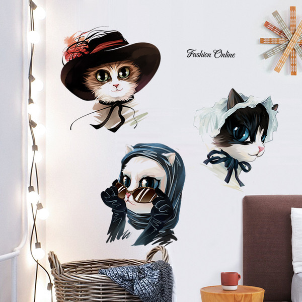 Öntapadó matrica macskákkal