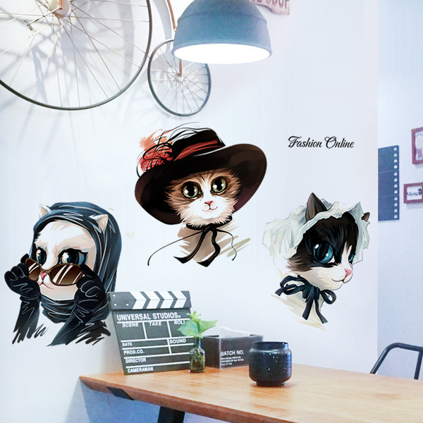 Öntapadó matrica macskákkal