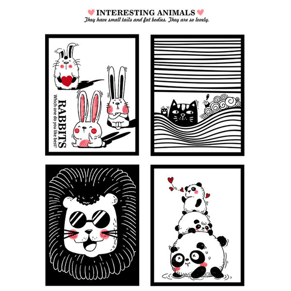 Faldísz felirattal és állatokkal képekkel