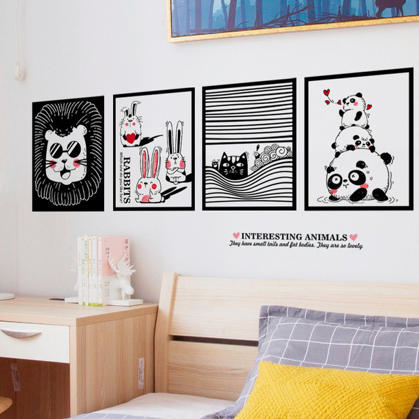 Faldísz felirattal és állatokkal képekkel