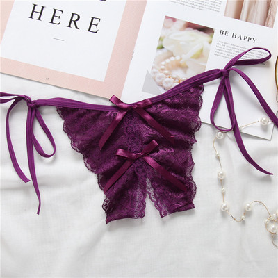 Új modell női tanga szalaggal és nyakkendővel