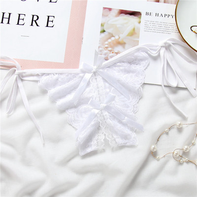 Új modell női tanga szalaggal és nyakkendővel