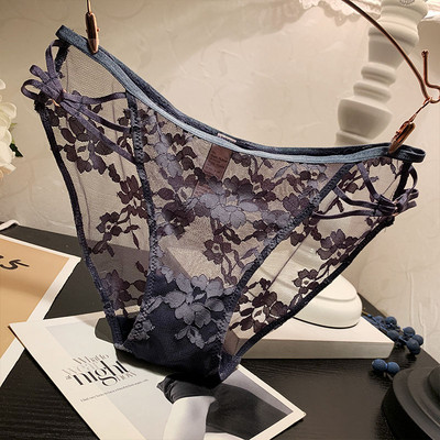 Női átlátszó csipke bikini vékony gumival