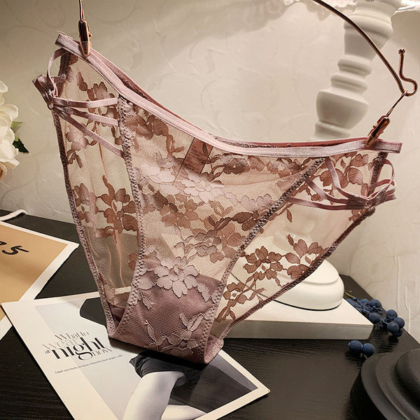 Női átlátszó csipke bikini vékony gumival