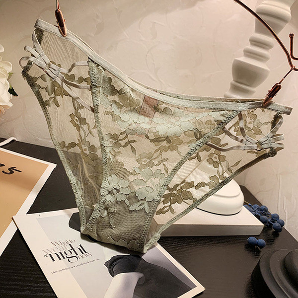 Női átlátszó csipke bikini vékony gumival