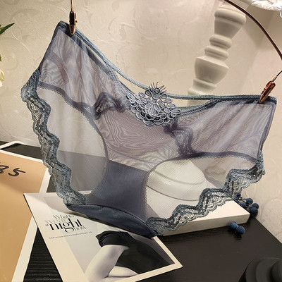 Διαφανές γυναικεία μπικίνι με δαντέλα και λεπτό ελαστικό