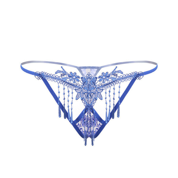 Γυναικεία διαφανή στρινγκ με κέντημα
