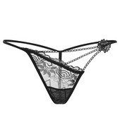 Női tanga hímzéssel és 3D elemmel