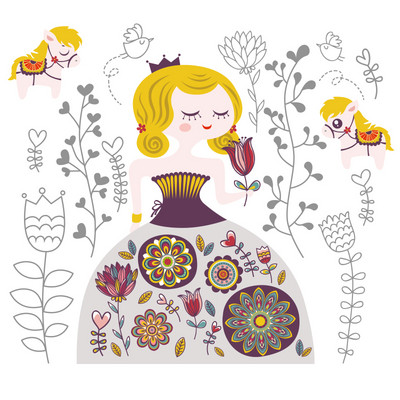 Sienų apdaila įvairiais elementais ir gėlėmis