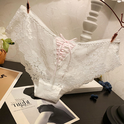 Ženski čipkasti bikini s vezicama