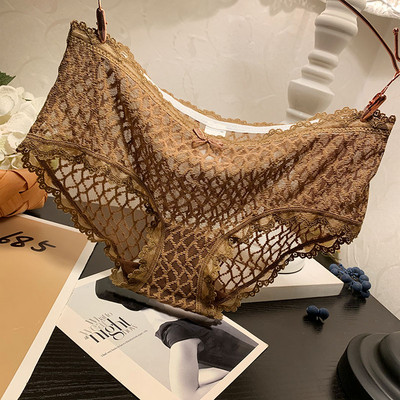 Γυναικείο διαφανές μπικίνι με δαντέλα