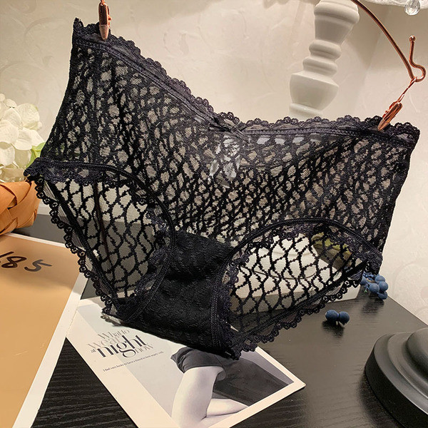 Γυναικείο διαφανές μπικίνι με δαντέλα