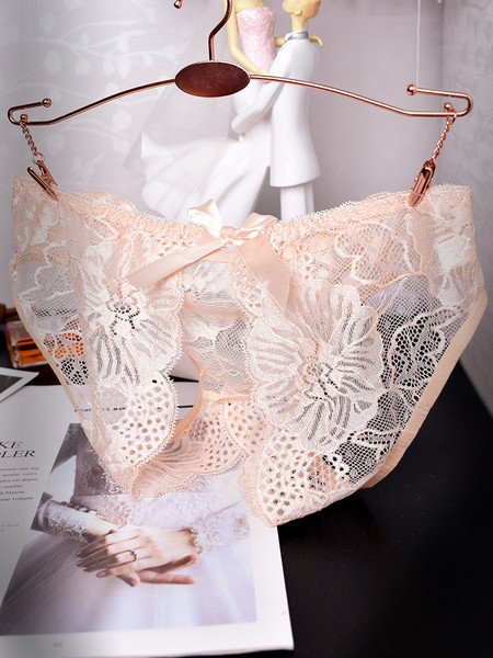 Γυναικεία δαντελένια  μπικίνι με άνιγμα και κορδέλα