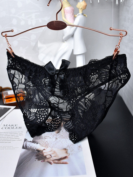 Γυναικεία δαντελένια  μπικίνι με άνιγμα και κορδέλα