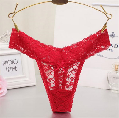 Női csipke tanga szalaggal