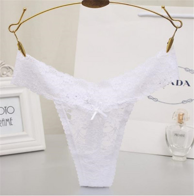 Női csipke tanga szalaggal