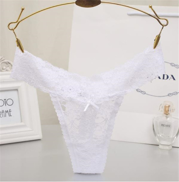 Női csipke tanga szalaggal