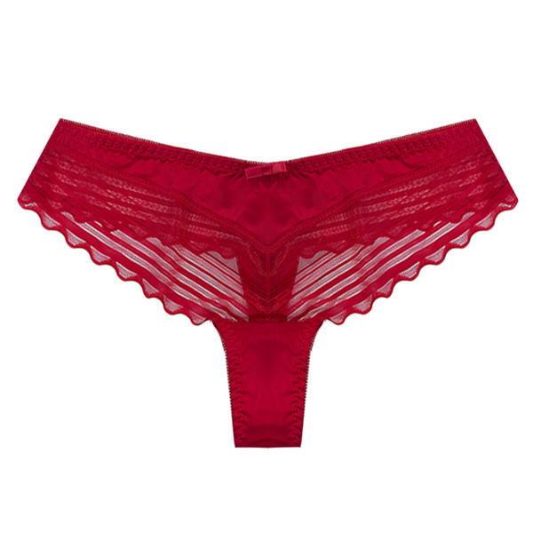 Μοντέρνα γυναικεία στρινγκ με στάνταρ μέση και διαφανή στοιχεία