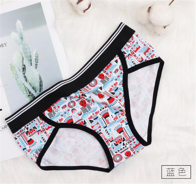 Lezser női bikini színes mintával