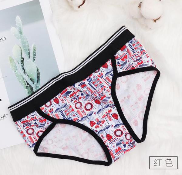 Lezser női bikini színes mintával