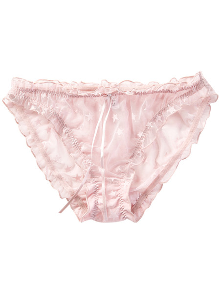 Női csipke bikini alacsony derékkal és szalaggal