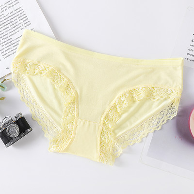 Γυναικείο βαμβακερό μπικίνι με δαντέλα