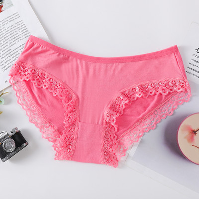 Γυναικείο βαμβακερό μπικίνι με δαντέλα